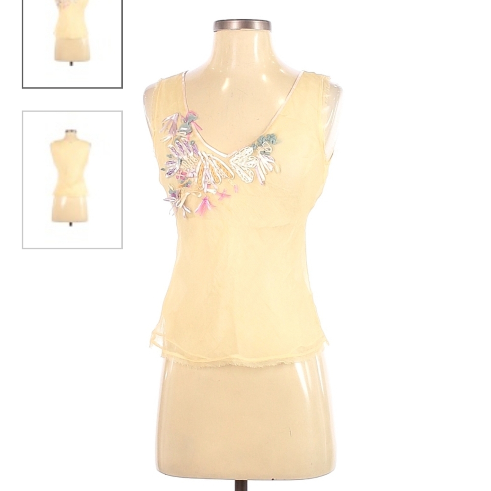 Max Studio Sleeveless Silk Top